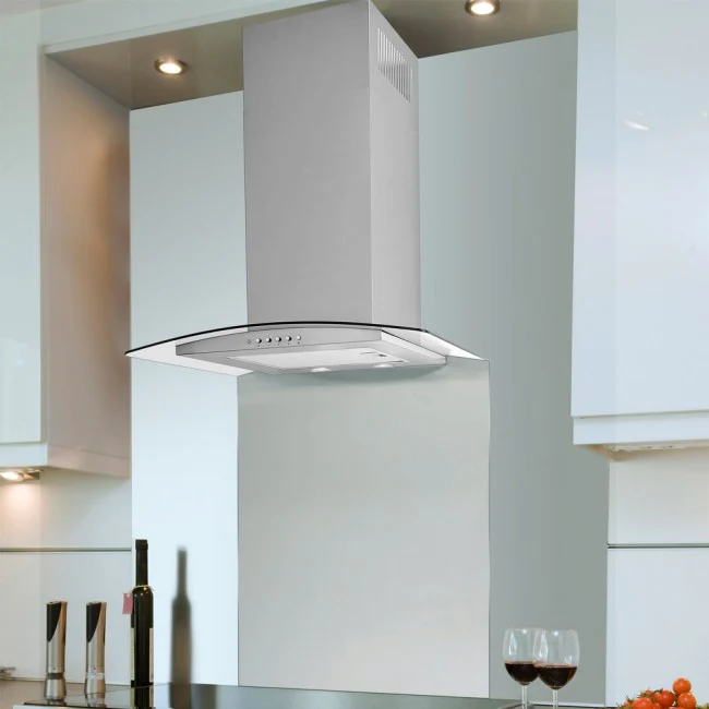 LUXAIR 80cm Budget Curved Glass Cooker Hood In Stainless Steel || LA-80-ARTIS-CVD-SS - Image 5