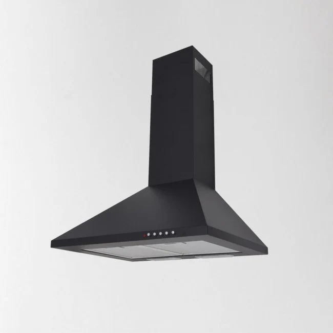 LUXAIR 80cm Premium Chimney Cooker Hood in Matt Black || LA-80-STD-BLK - Image 2