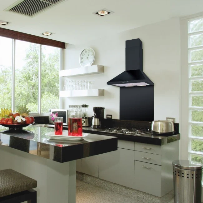 LUXAIR 80cm Premium Chimney Cooker Hood in Matt Black || LA-80-STD-BLK - Image 9