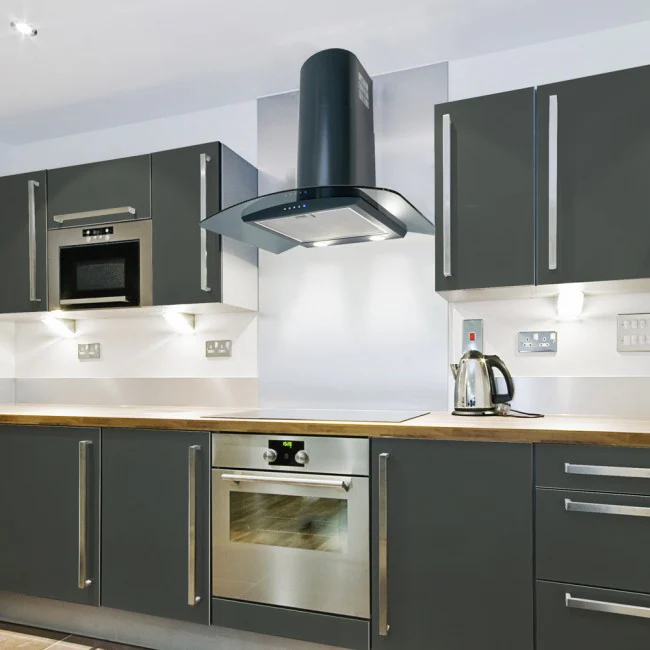 LUXAIR 80cm Premium Curved Glass Hood in Anthracite Grey || LA-80-CVD-ANTHRACITE - Image 7