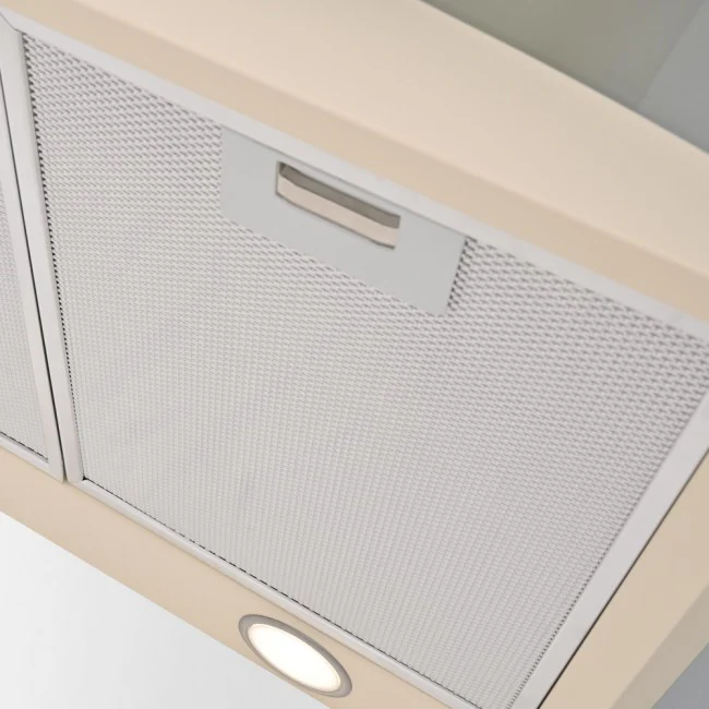 LUXAIR 80cm Premium Curved Glass Hood in Gloss Ivory/Cream || LA-80-CVD-GL-IV - Image 3