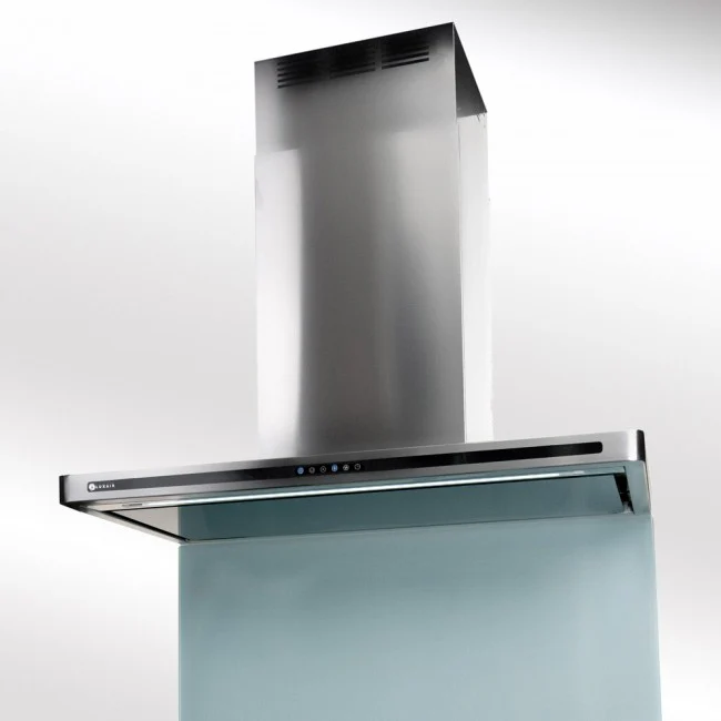 LUXAIR 80cm Premium Slimline Cooker Hood with Black Glass Door, Touch Controls in Stainless Steel || LA-80-LINEA-SS - Image 2