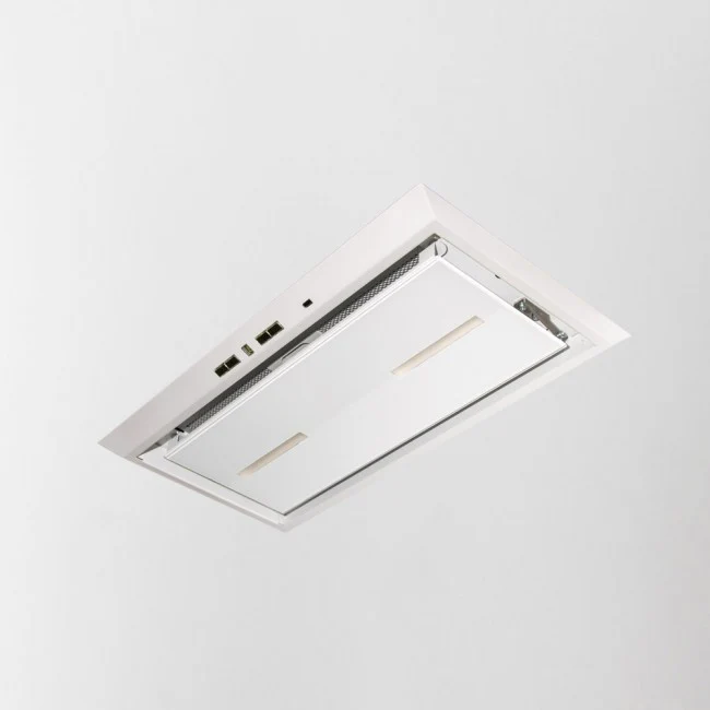 LUXAIR 86cm Premium Canopy Hood in Gloss White, 2 x LED Strip Lights, Soft Touch Controls || LA-86-CAN-WG-PLUS - Image 3