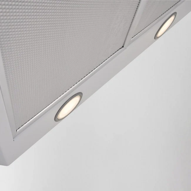 Luxair 90cm Curved Glass Island Cooker Hood - White with Smoked Black Glass || LA-90-CVD-ISL-WHT - Image 4