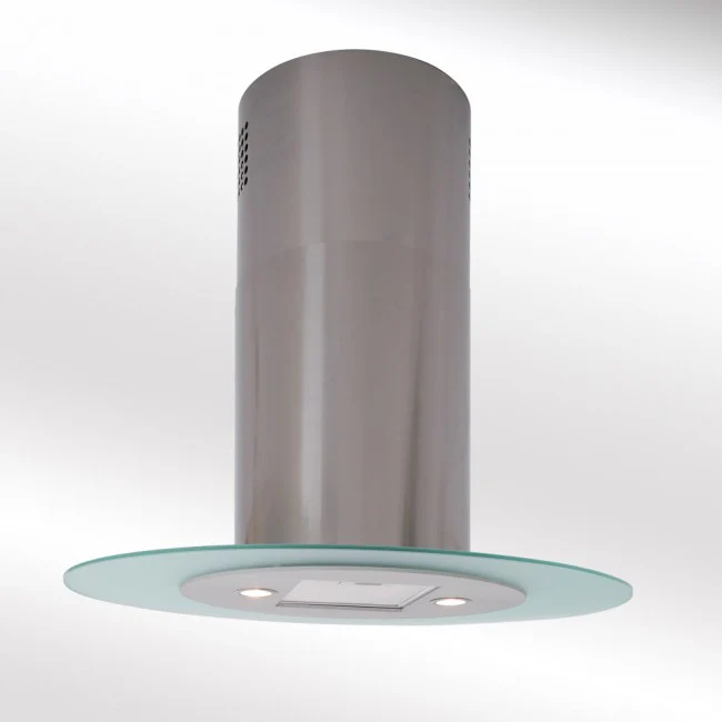 Luxair 90cm Island Cooker Hood Oval Glass - Stainless Steel || LA-90-OVL-ISL