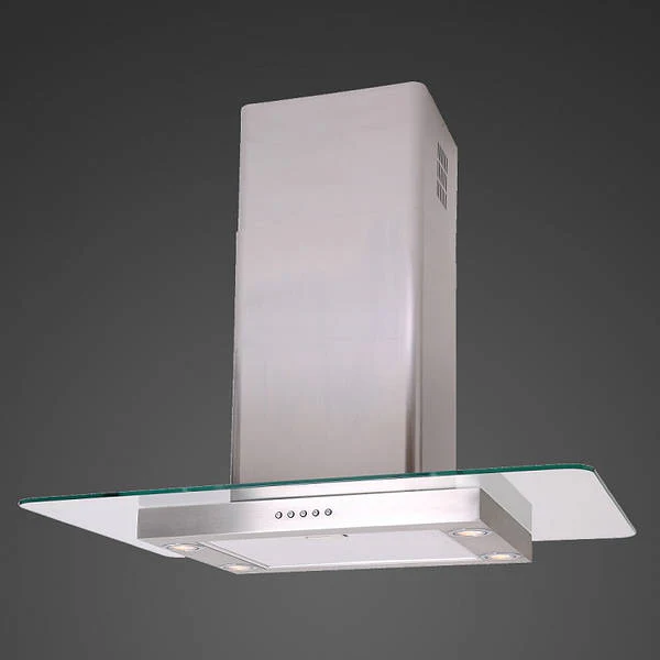 Luxair 90cm Island Flat Glass Hood-Stainless Steel || LA-90-ST-GL-ISL-SS