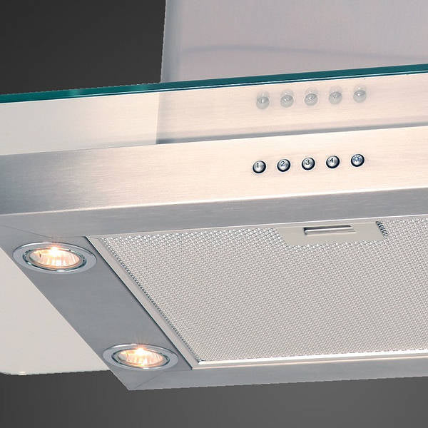Luxair 90cm Island Flat Glass Hood-Stainless Steel || LA-90-ST-GL-ISL-SS - Image 3