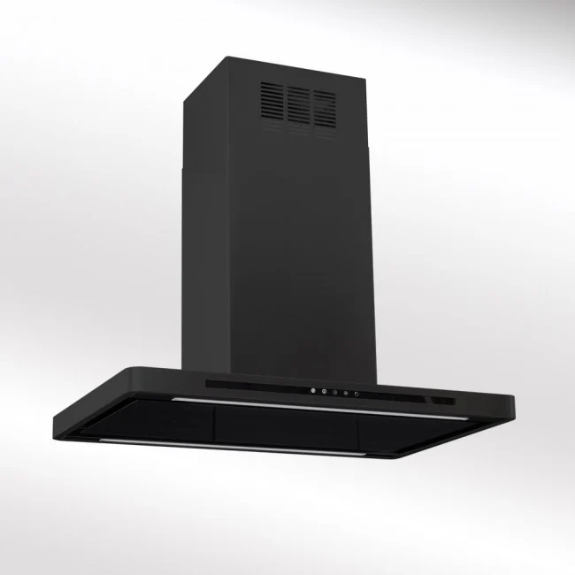 Luxair 90cm Linea Island Cooker Hood - LED - Black || LA-90-LINEA-ISL-BLK - Image 4