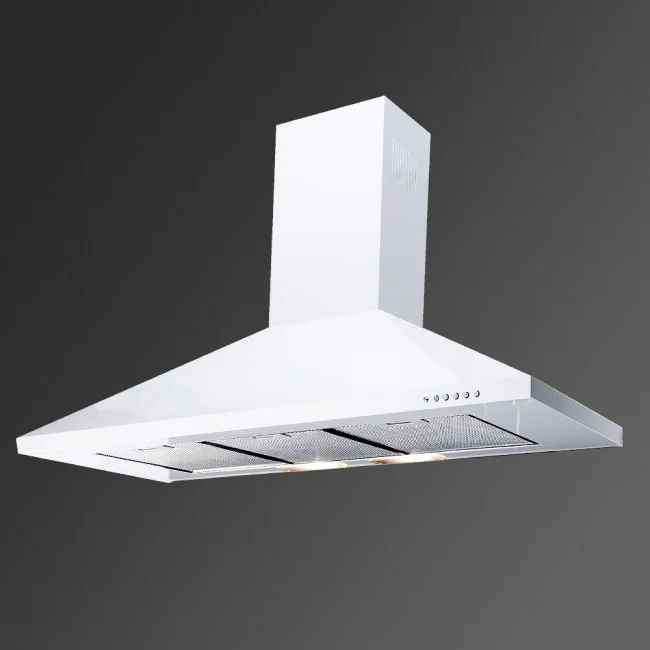 LUXAIR 90cm Premium Chimney Cooker Hood in Gloss White || LA-90-STD-WH - Image 2