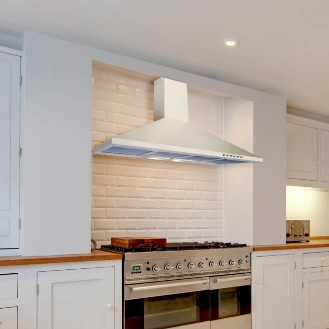 LUXAIR 90cm Premium Chimney Cooker Hood in Gloss White || LA-90-STD-WH - Image 6