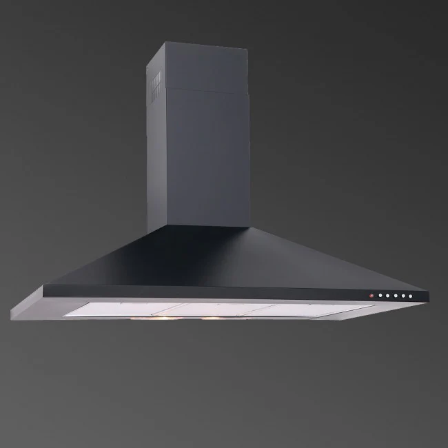 LUXAIR 90cm Premium Chimney Cooker Hood in Matt Black || LA-90-STD-BLK