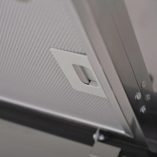 LUXAIR 90cm Premium Slimline Cooker Hood with Black Glass Door, Touch Controls in Stainless Steel || LA-90-LINEA-SS - Image 11