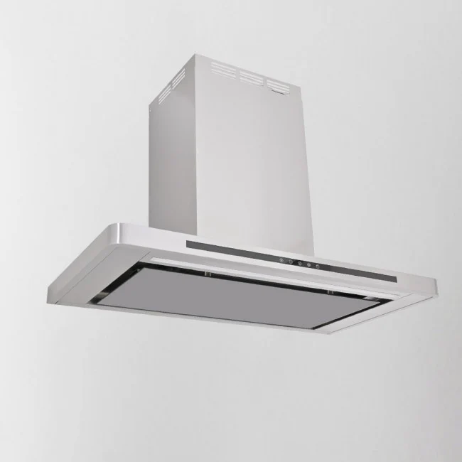 LUXAIR 90cm Premium Slimline Cooker Hood with Black Glass Door, Touch Controls in Stainless Steel || LA-90-LINEA-SS - Image 2