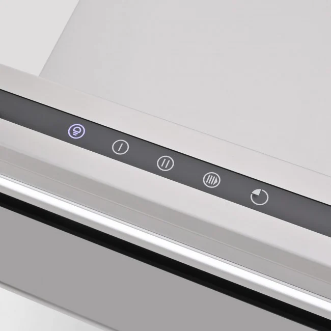 LUXAIR 90cm Premium Slimline Cooker Hood with Black Glass Door, Touch Controls in Stainless Steel || LA-90-LINEA-SS - Image 4