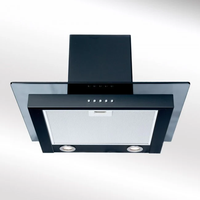 LUXAIR 90cm Straight Glass Cooker Hood in Matt Black || LA-90-ST-GL-BLK - Image 3