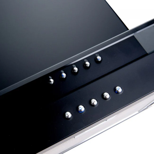 LUXAIR 90cm Straight Glass Cooker Hood in Matt Black || LA-90-ST-GL-BLK - Image 4