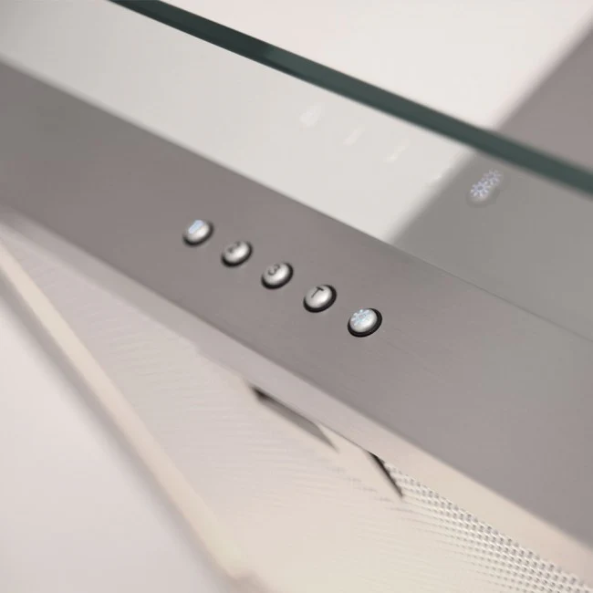 LUXAIR 90cm Straight Glass Cooker Hood in Stainless Steel || LA-90-ST-GL-SS - Image 2