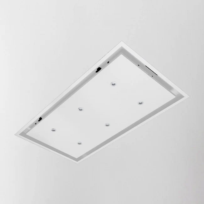 LUXAIR 90cm x 50cm Premium Ceiling Cooker Hood with 6 x LED Spotlights in Gloss White     BRUSHLESS MOTOR || LA-90-ANZI-BR-WHT