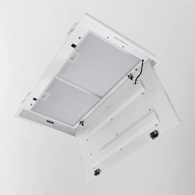 LUXAIR 90cm x 50cm Premium Ceiling Cooker Hood with 6 x LED Spotlights in Gloss White     BRUSHLESS MOTOR || LA-90-ANZI-BR-WHT - Image 5