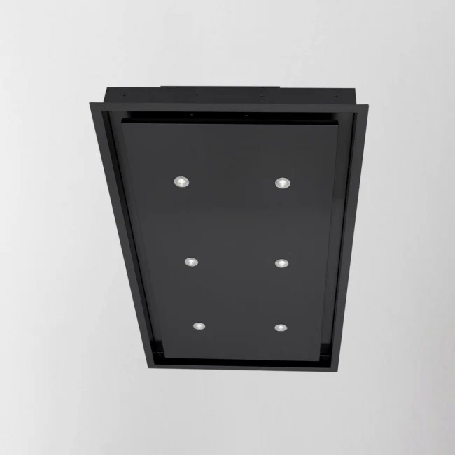 LUXAIR 90cm x 50cm Premium Ceiling Cooker Hood with 6 x LED Spotlights in Matt Black     BRUSHLESS MOTOR || LA-90-ANZI-BR-BLK - Image 3