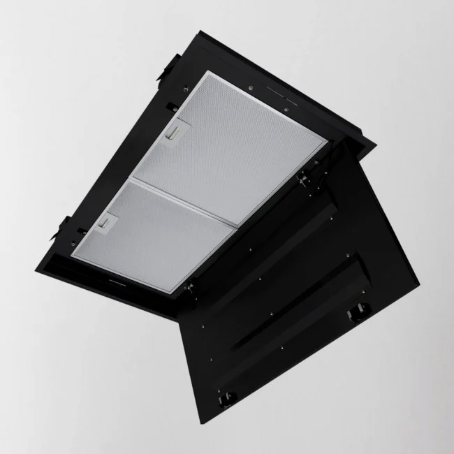 LUXAIR 90cm x 50cm Premium Ceiling Cooker Hood with 6 x LED Spotlights in Matt Black     BRUSHLESS MOTOR || LA-90-ANZI-BR-BLK - Image 4