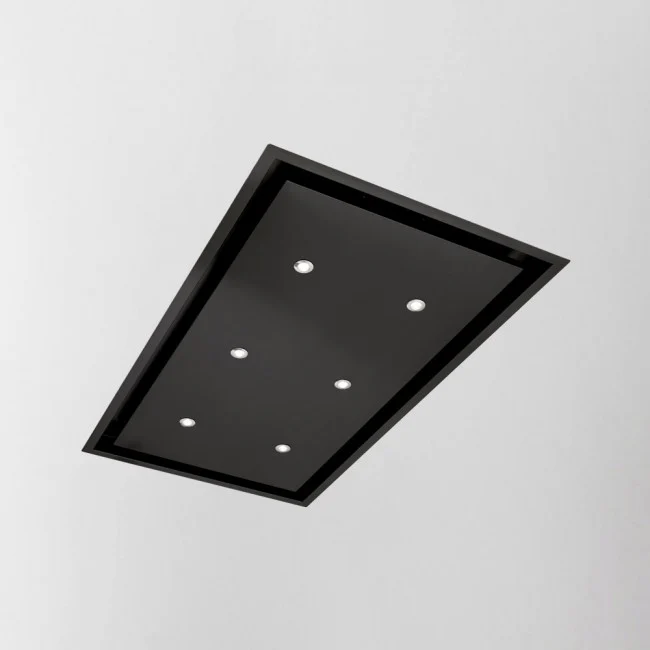 LUXAIR 90cm x 50cm Premium Ceiling Cooker Hood with 6 x LED Spotlights in Matt Black     BRUSHLESS MOTOR || LA-90-ANZI-BR-BLK - Image 5