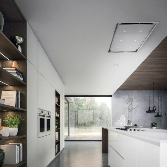 LUXAIR 90cm x 50cm Premium Ceiling Cooker Hood with 6 x LED Spotlights in Stainless Steel BRUSHLESS MOTOR || LA-90-ANZI-BR-SS - Image 13