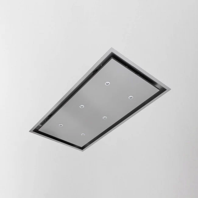 LUXAIR 90cm x 50cm Premium Ceiling Cooker Hood with 6 x LED Spotlights in Stainless Steel BRUSHLESS MOTOR || LA-90-ANZI-BR-SS - Image 2