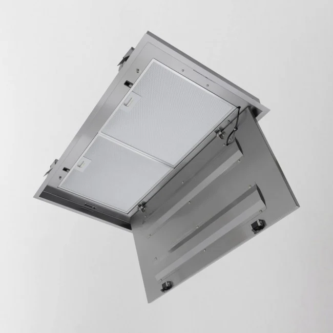 LUXAIR 90cm x 50cm Premium Ceiling Cooker Hood with Illuminated Centre Panel and Wall Mounted External Motor || LA-90-TOLVI-EXT-SS - Image 3