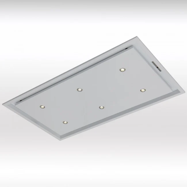 LUXAIR 90cm x 50cm Premium Ceiling Cooker Hood with Wall Mounted External Motor in Gloss White || LA-90-ANZI-EXT-WHT