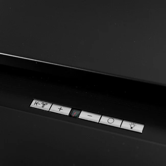 LUXAIR 90cm x 50cm Premium Ceiling Cooker Hood with Wall Mounted External Motor in Matt Black || LA-90-ANZI-EXT-BLK - Image 2