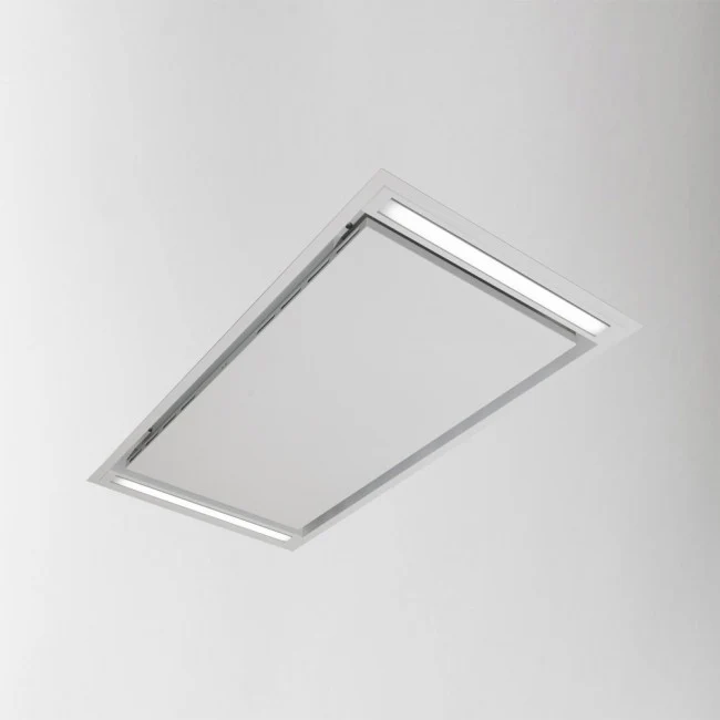 LUXAIR Mille - 100cm x 50cm - Brushless Motor Ceiling Hood in White || LA-100-MILLE-SM-WHT