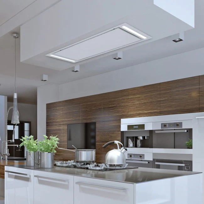 LUXAIR Mille - 100cm x 50cm - Brushless Motor Ceiling Hood in White || LA-100-MILLE-SM-WHT - Image 8