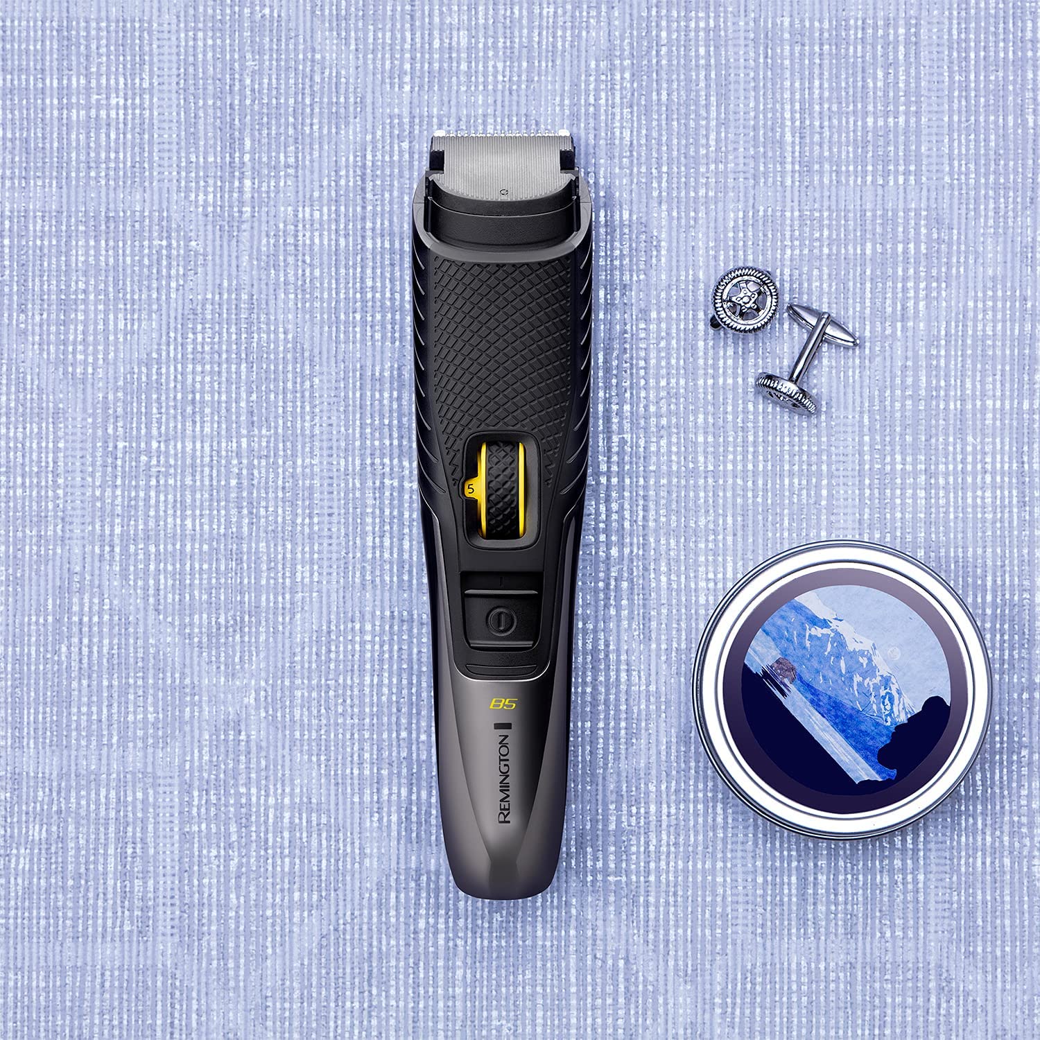 REMINGTON B5 Series Beard Trimmer - Black/Dark Chrome || MB5000 - Image 4