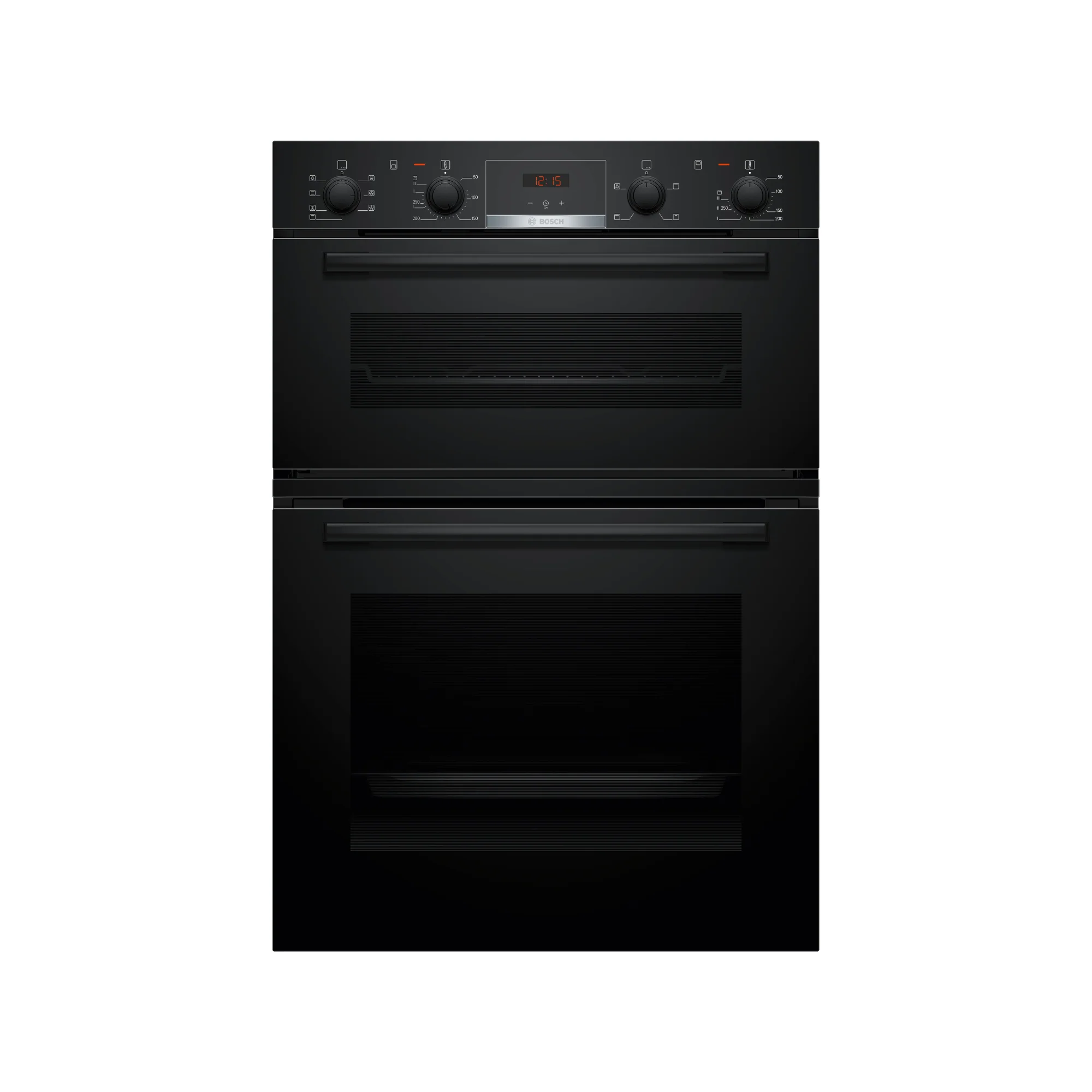 Bosch Series 4 Built-in Double Oven, 71/34 Litre - Black | MBA533BB3B