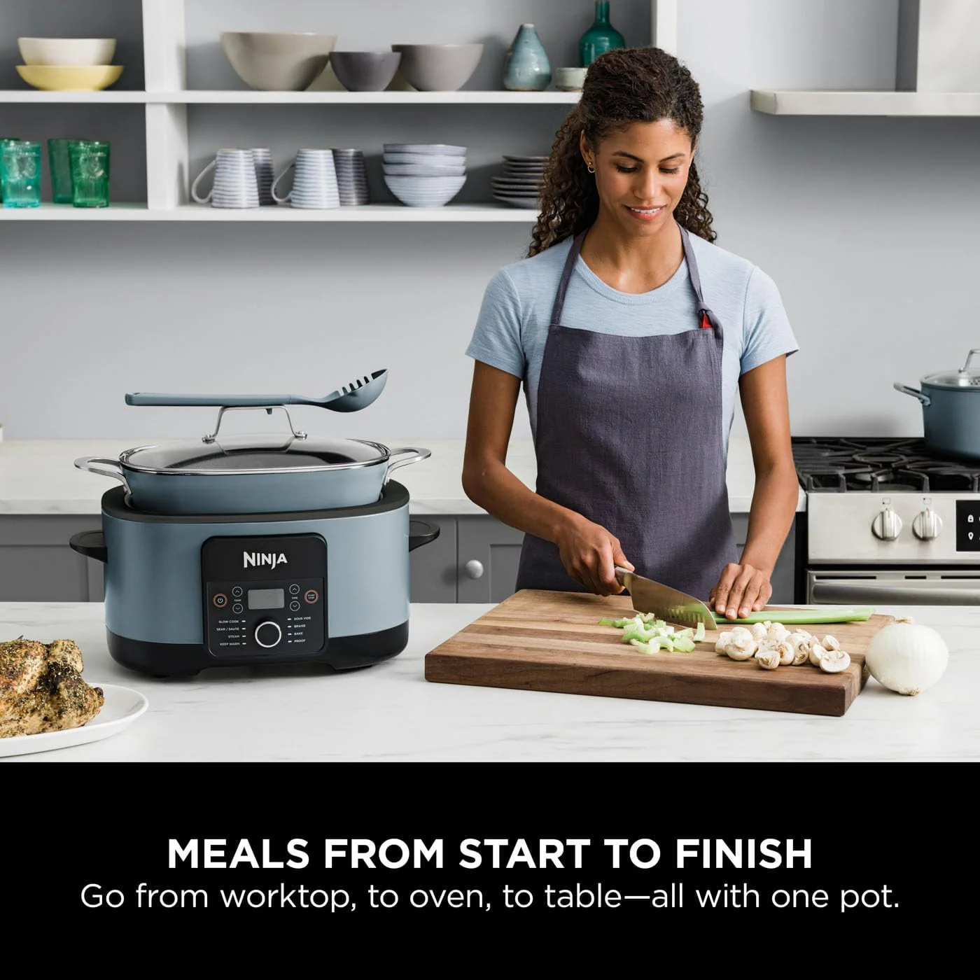 Ninja Foodi 8-in-1 PossibleCooker Slow Cooker & Multi-Cooker - Grey | MC1001UK - Image 11
