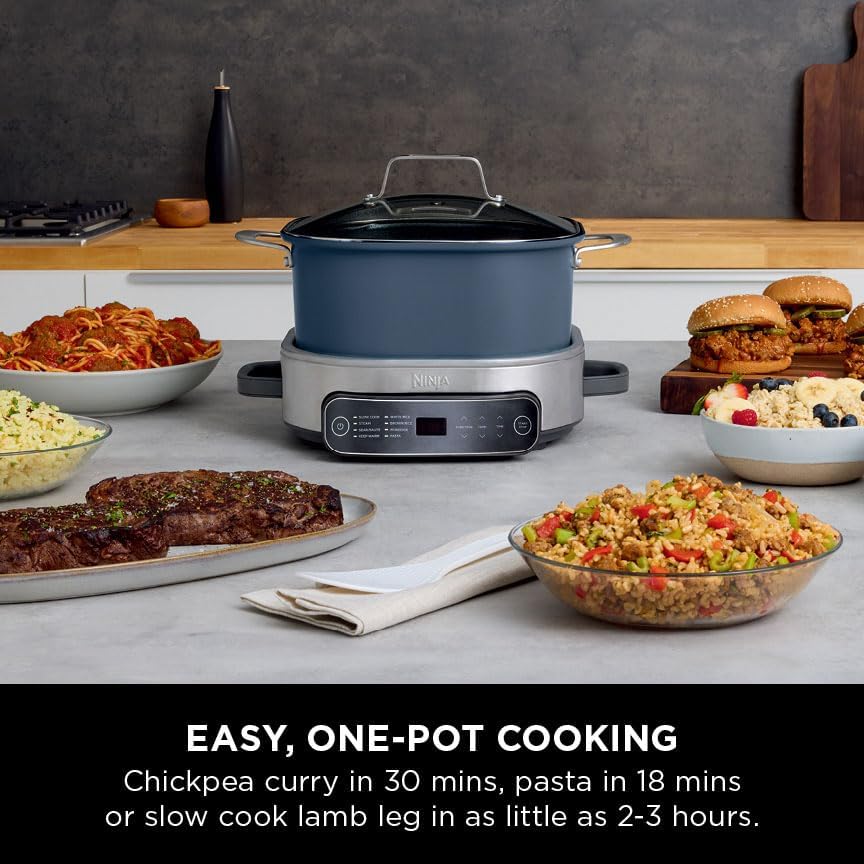 Ninja Foodi 8-Mode 6L PossibleCooker Rice & Slow Cooker - Midnight Blue | MC1101UK - Image 4