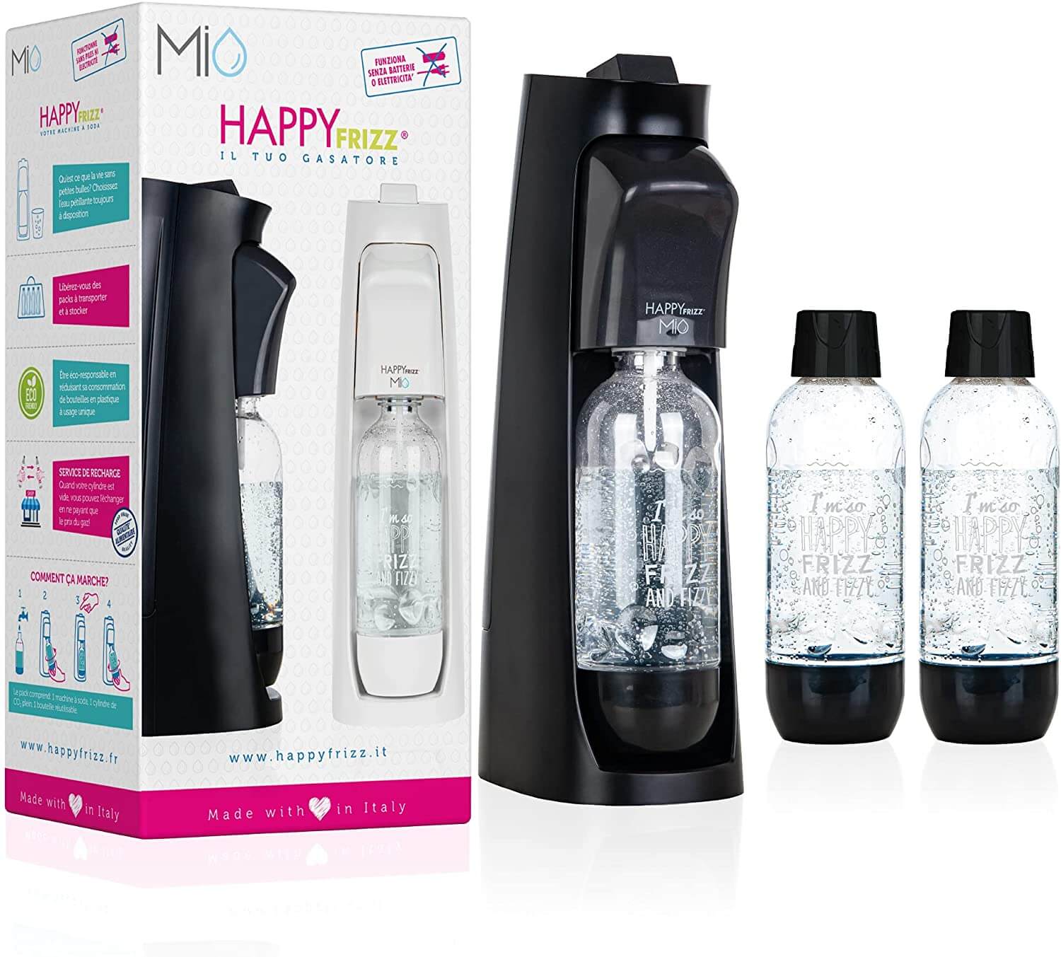 Happy Frizz Carbonator MIO Megapack - Black || MEGAPBLA - Image 3