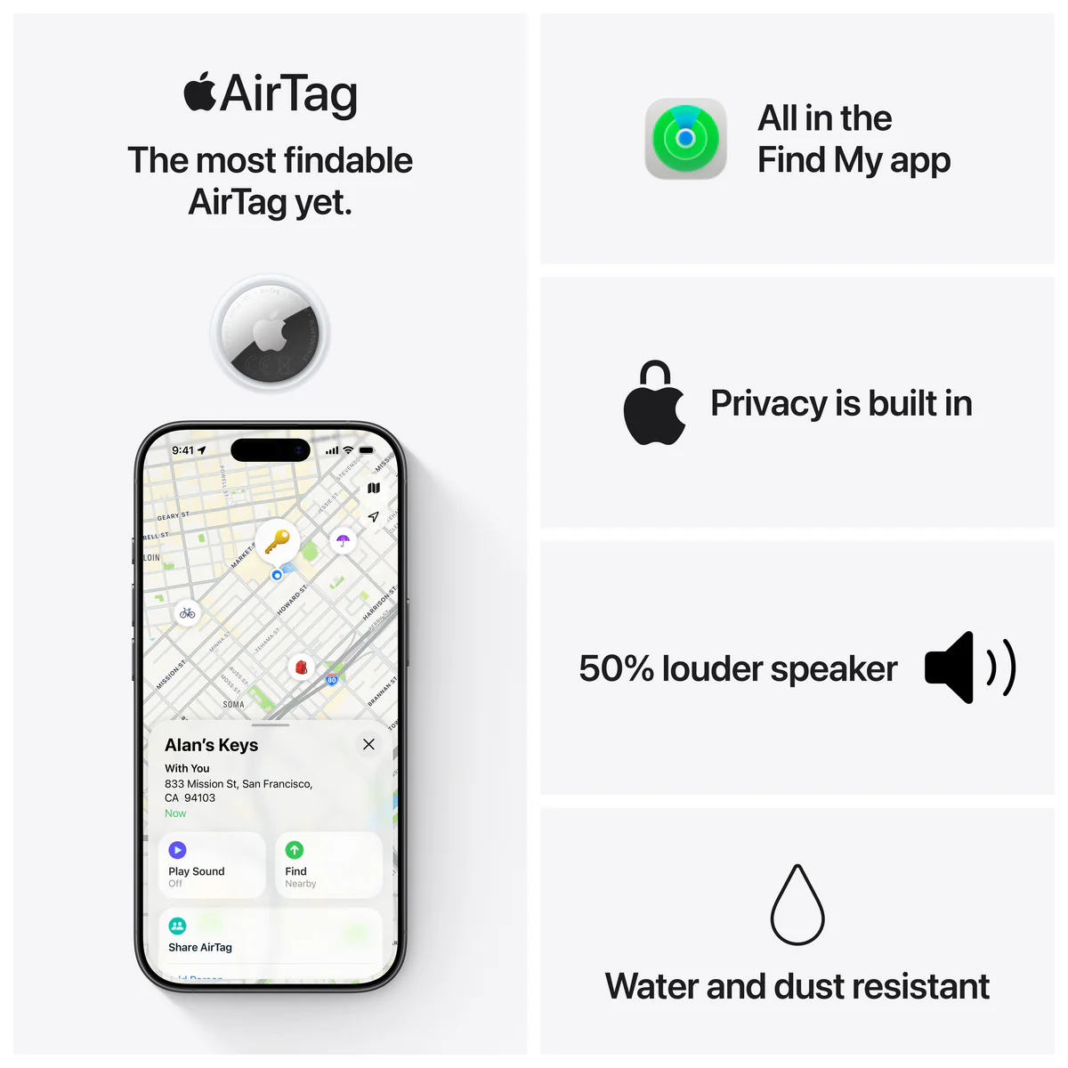 AirTag (1 Pack) - 2nd Gen | MFE94ZM/A - Image 6