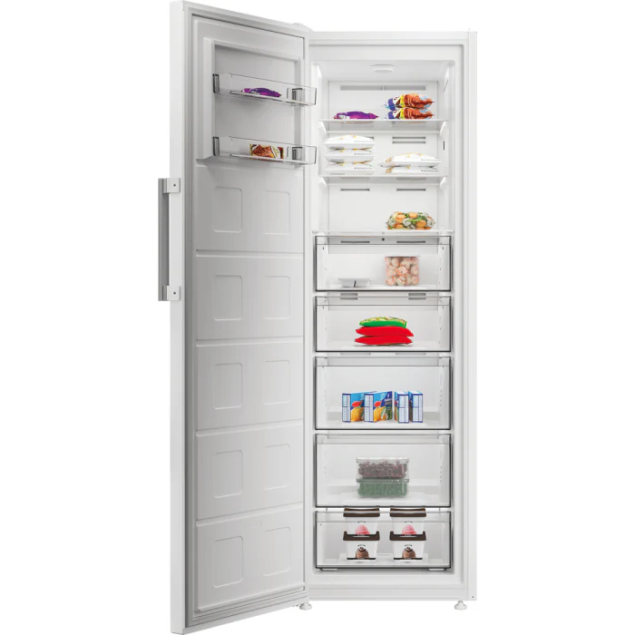 Indesit 187 x 60cm, Frost Free Freestanding Freezer 286Lt - White | MFINF1312W4UK - Image 5