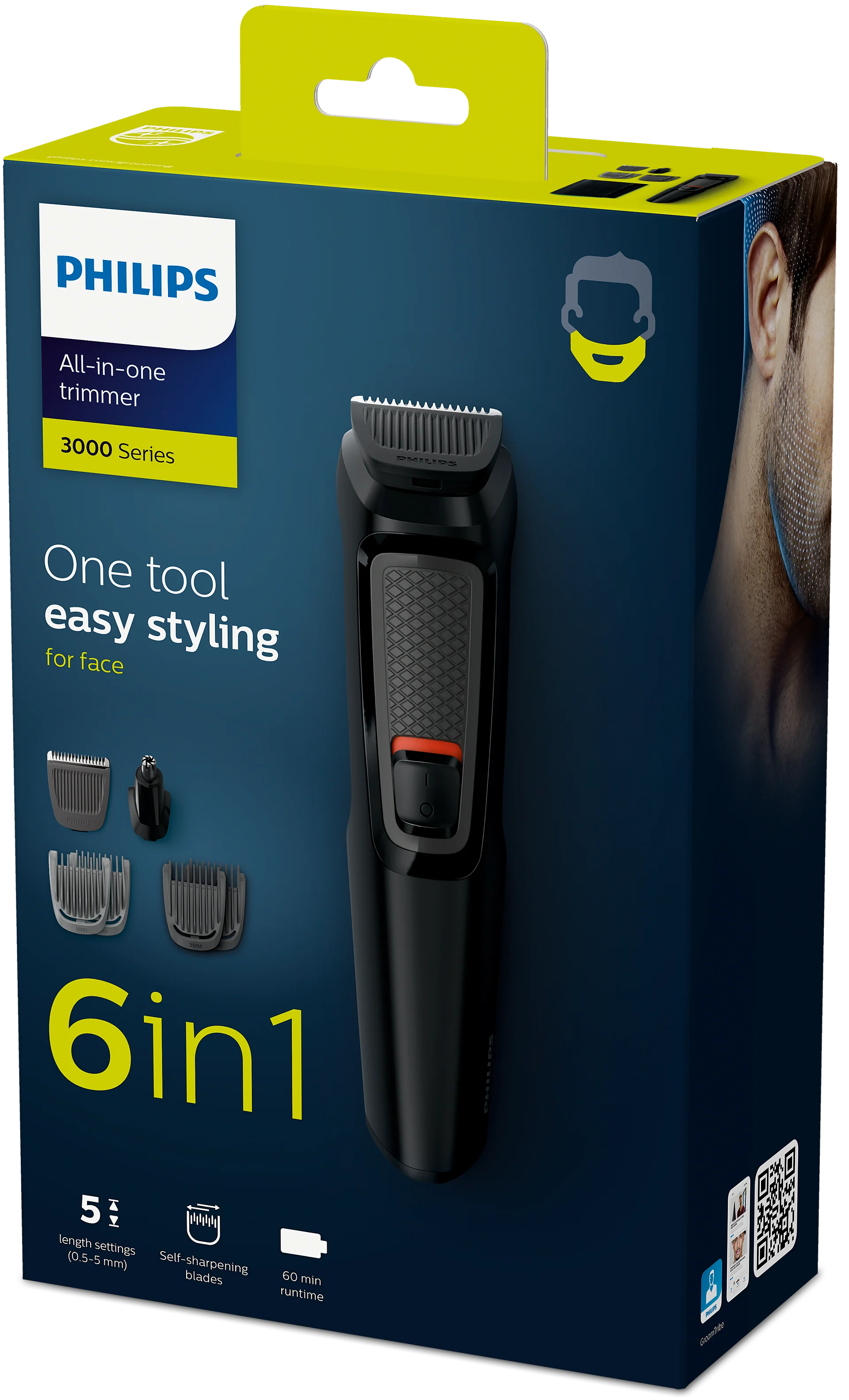 Philips Multigroom series 3000 6-in-1, Face | MG3710/15 - Image 7
