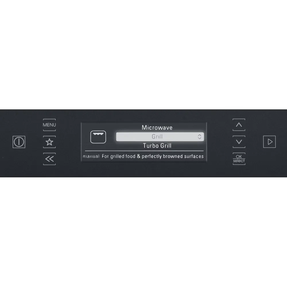 Hotpoint 40cm Built-in Microwave Combination Oven - Black Steel || MP996BM - Image 3