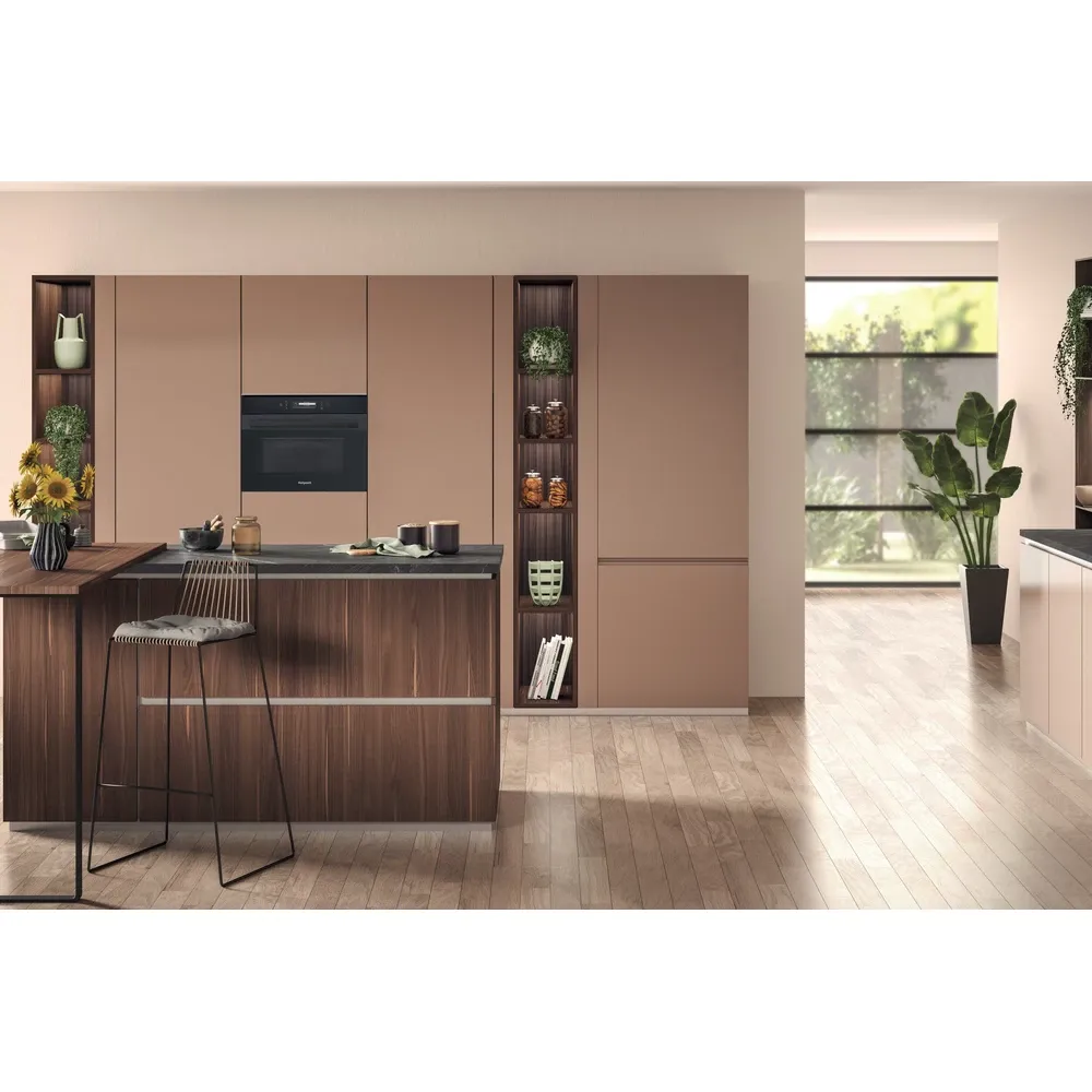 Hotpoint 40cm Built-in Microwave Combination Oven - Black Steel || MP996BM - Image 4