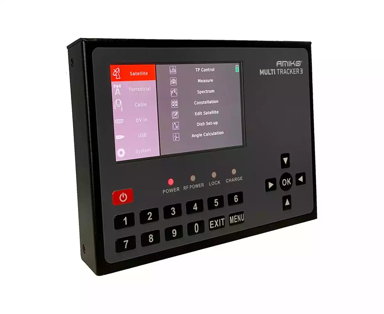Amiko MultiTracker 3 Satellite Finder Meter DVB-S/S2, T/T2, C/C2 | MT3