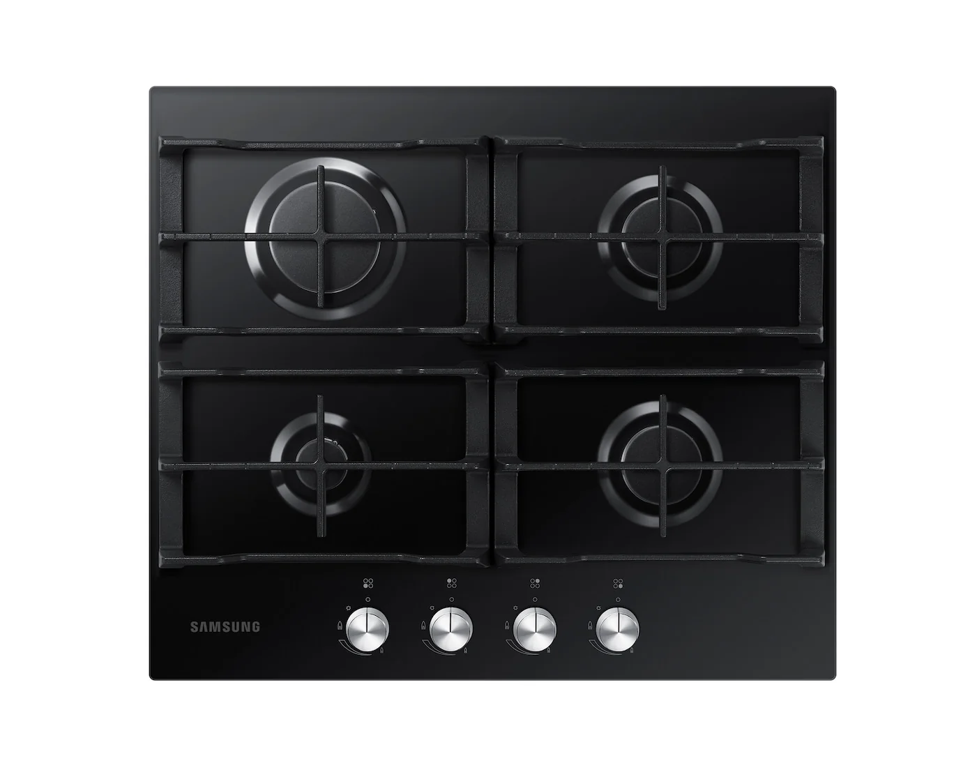 Samsung 60cm Gas Hob Four Burner - Black Glass | NA64D3000AK/U1