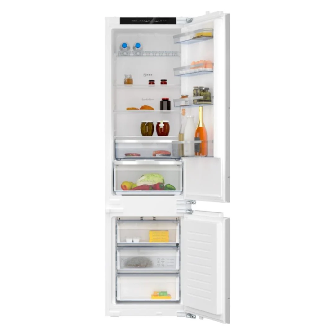 Neff N 50, Built-In Fridge-Freezer With Freezer At Bottom, 177.2 X 54.1 Cm, Sliding Hinge | BSH KI5872SE0G