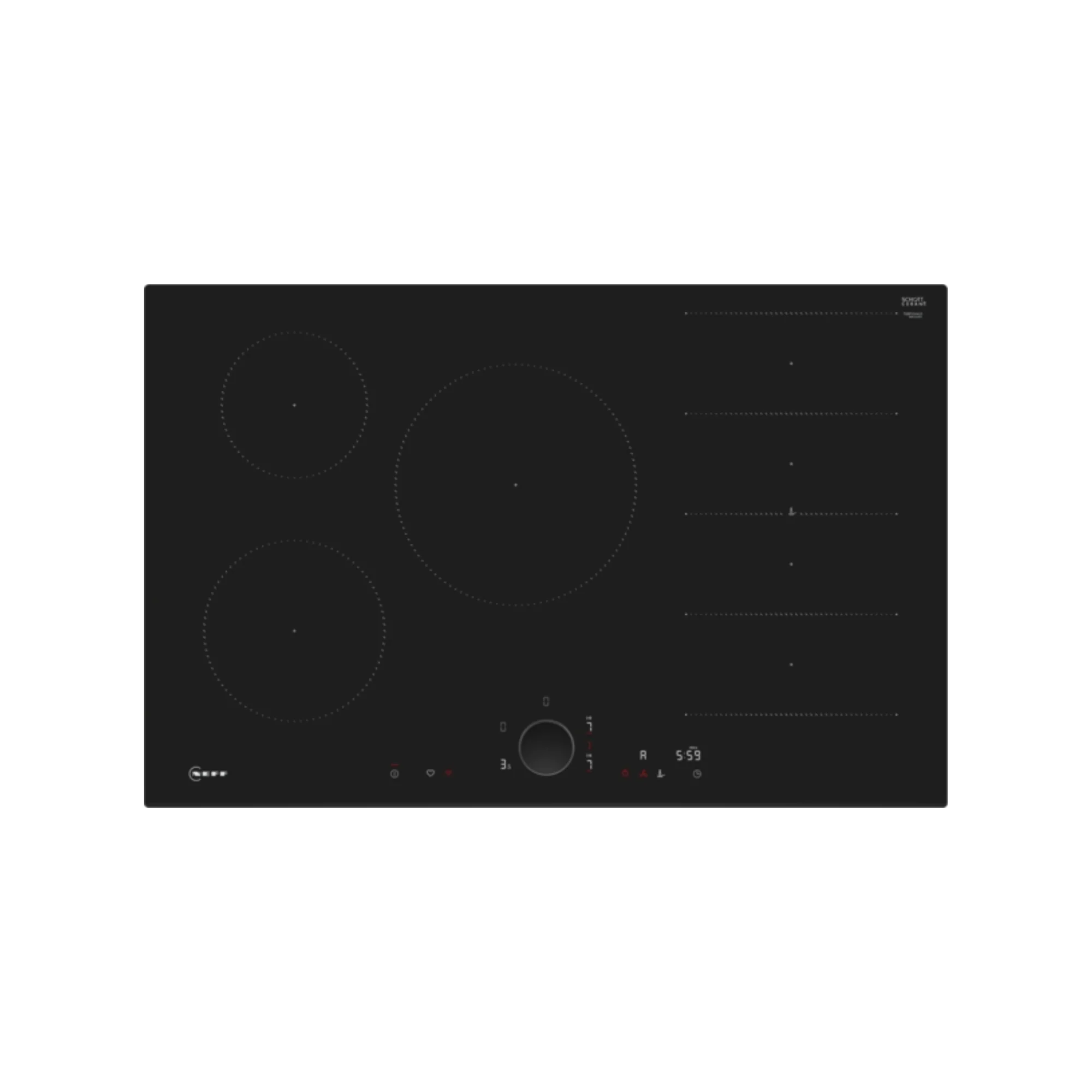 Neff N 90 Induction Hob 80cm - Black | BSH T68FUV4L0