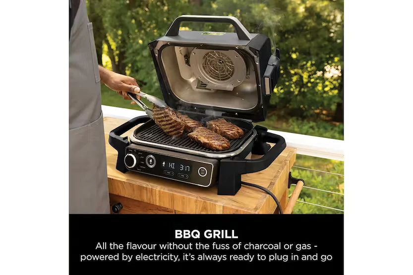 NINJA Woodfire Electric BBQ Grill & Smoker | OG701UK - Image 3