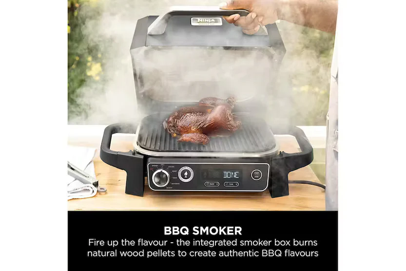 NINJA Woodfire Electric BBQ Grill & Smoker | OG701UK - Image 4