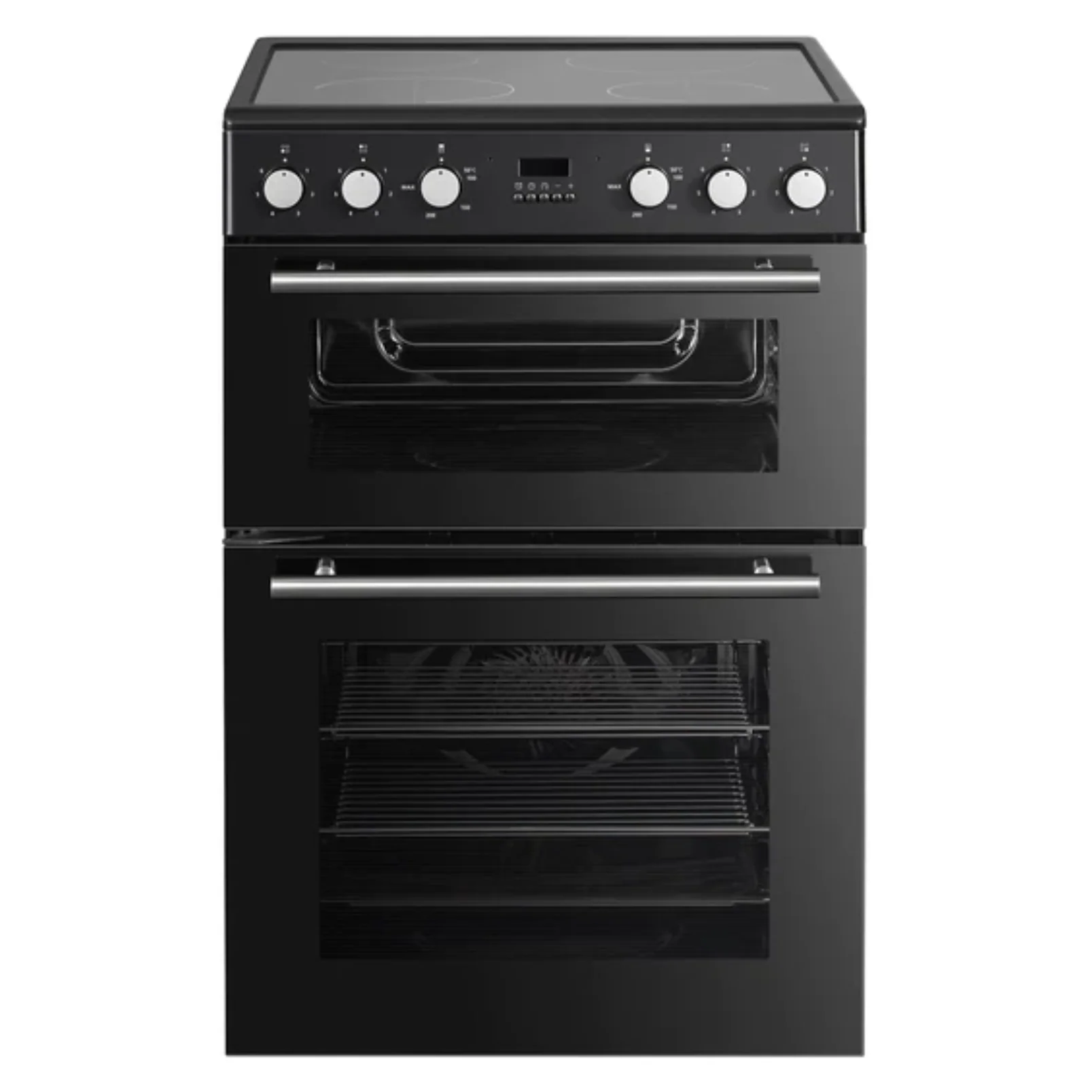 *OPEN BOX* Powerpoint 60cm Double Oven Ceramic Top - Black | P06C2MDBL